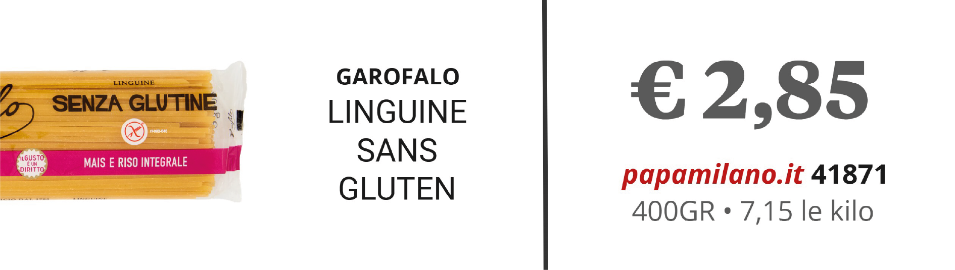 GAROFALO LINGUINE SANS GLUTEN